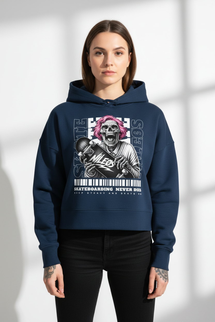 KEEP STEADY - Womens Organic Boxcut Hoodie