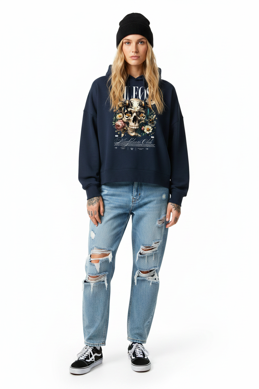 Mindfulness Club - Womens Organic Boxcut Hoodie