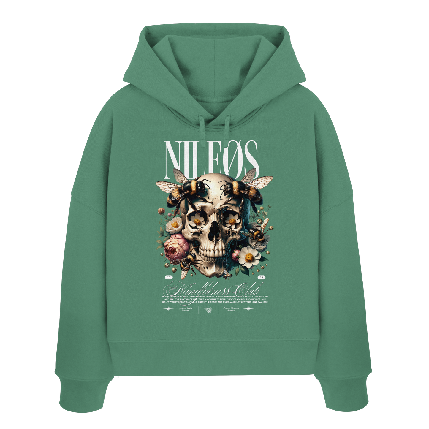Mindfulness Club - Womens Organic Boxcut Hoodie