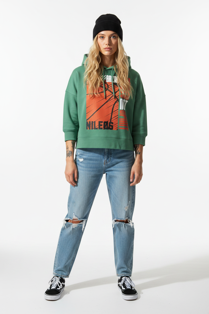 ANKLES - Womens Organic Boxcut Hoodie
