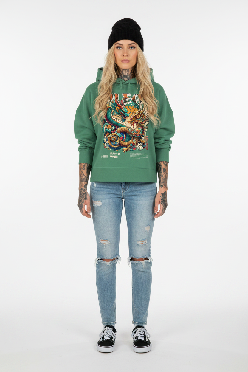PHØX - Womens Organic Boxcut Hoodie