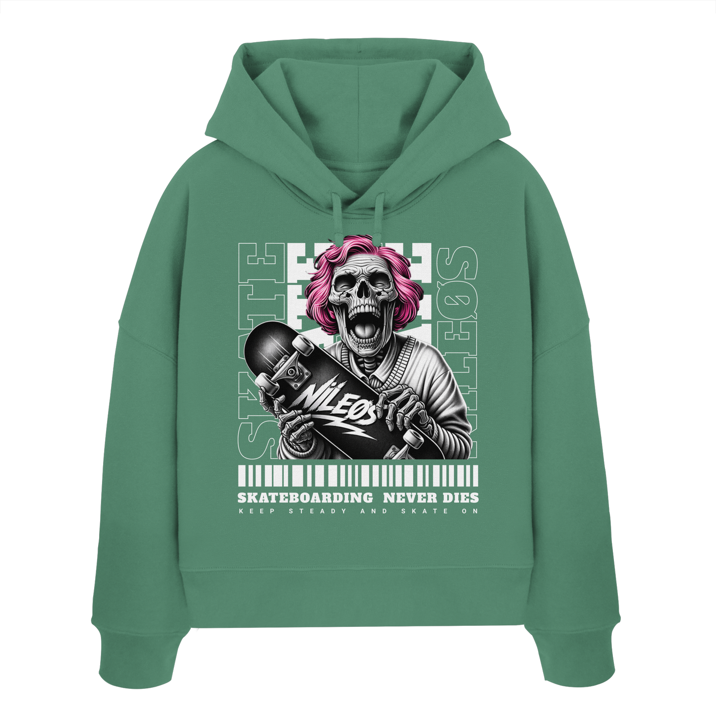 KEEP STEADY - Womens Organic Boxcut Hoodie