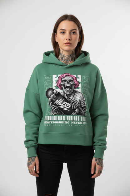 KEEP STEADY - Womens Organic Boxcut Hoodie