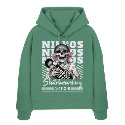 SK8T - Womens Organic Boxcut Hoodie