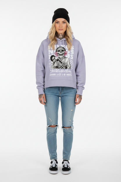 SK8T - Womens Organic Boxcut Hoodie
