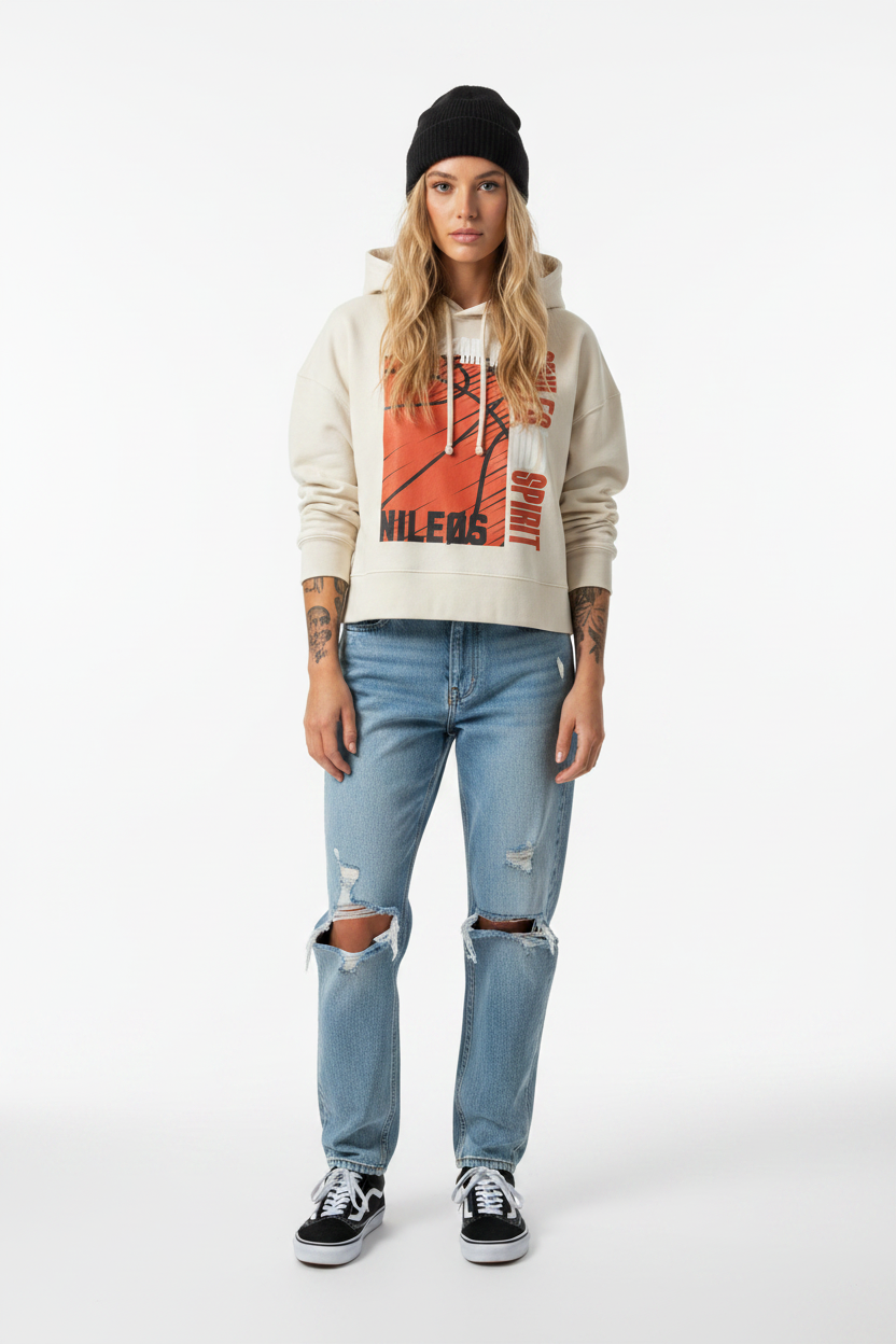 ANKLES - Womens Organic Boxcut Hoodie