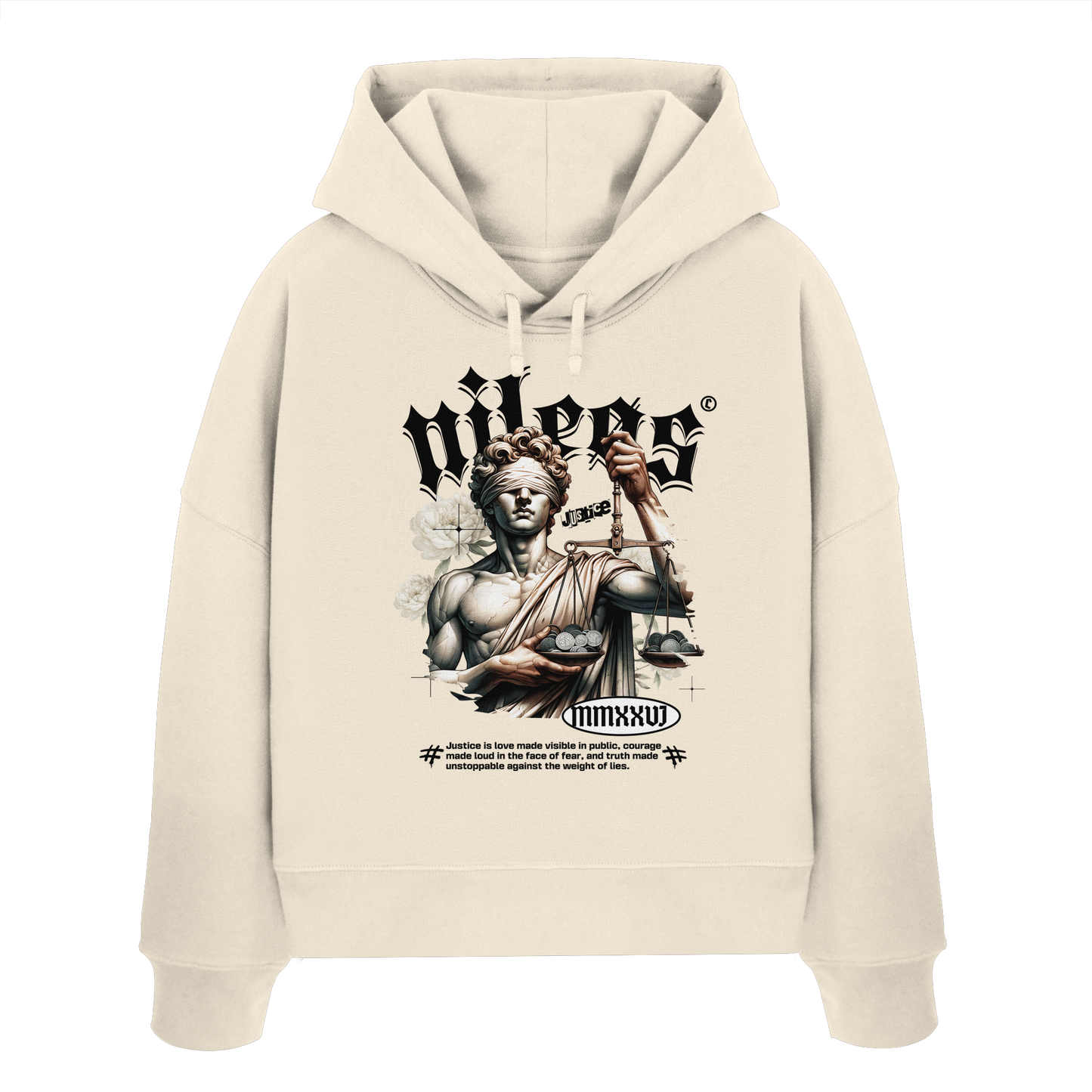 Justice - Womens Organic Boxcut Hoodie