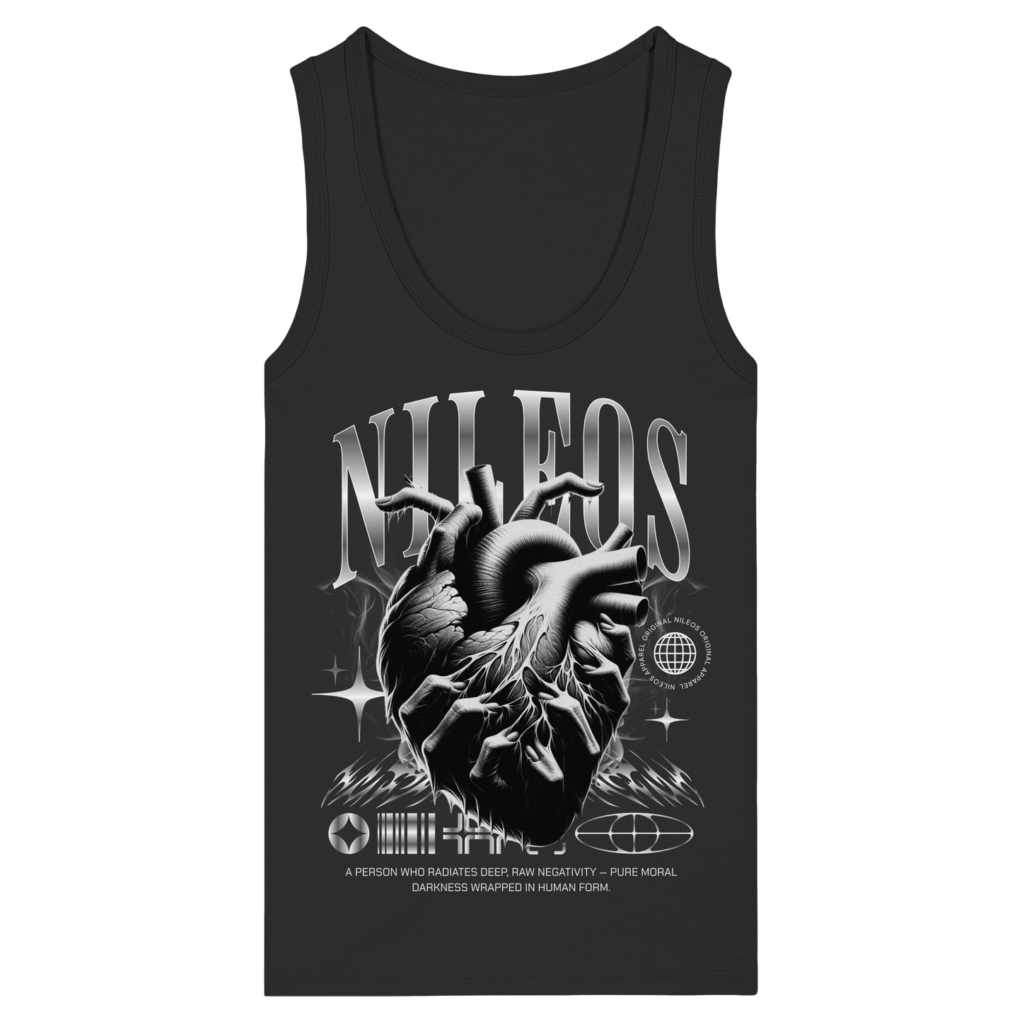 DARKNESS - Womens Organic Fitted Tank Top