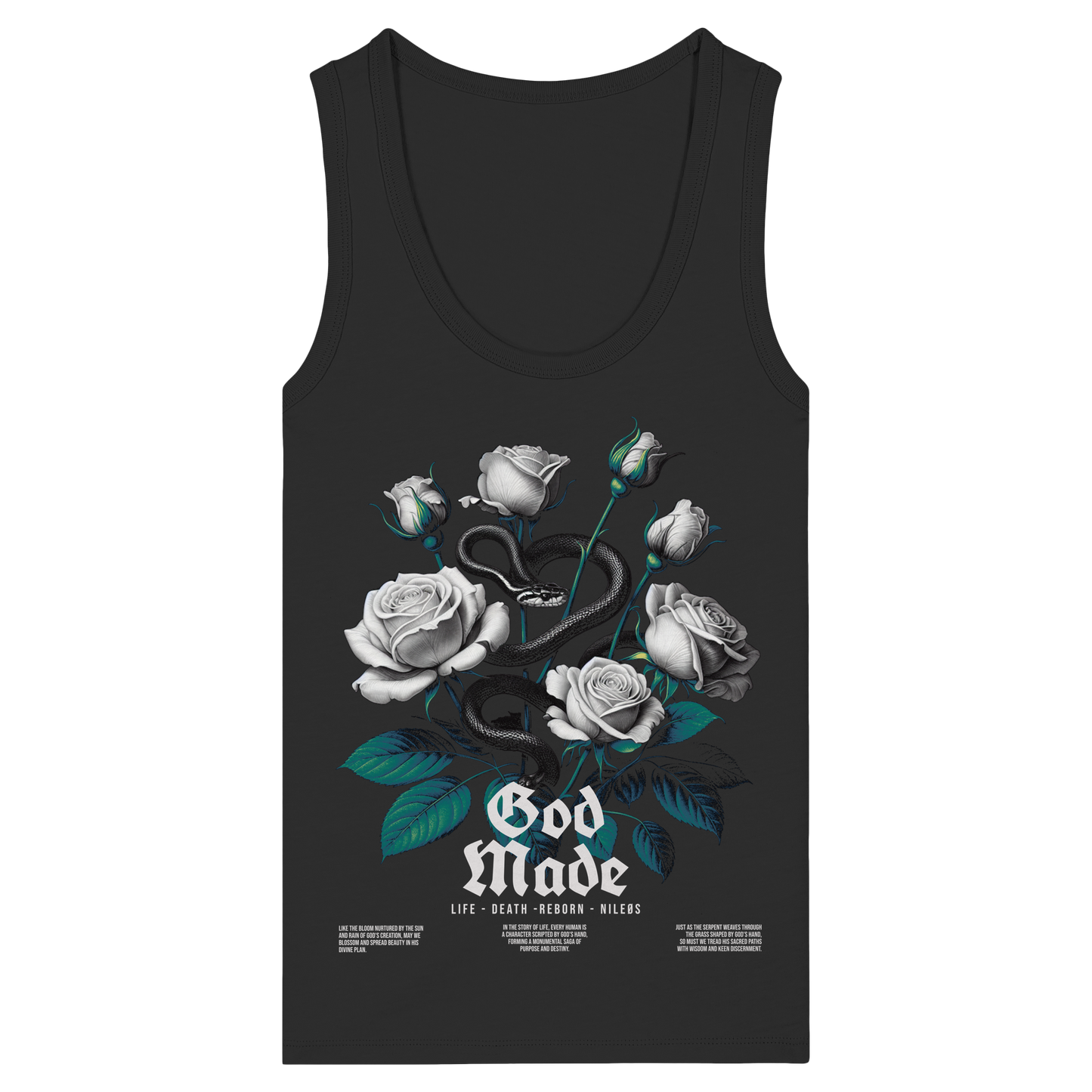 God‧Script - Womens Organic Fitted Tank Top
