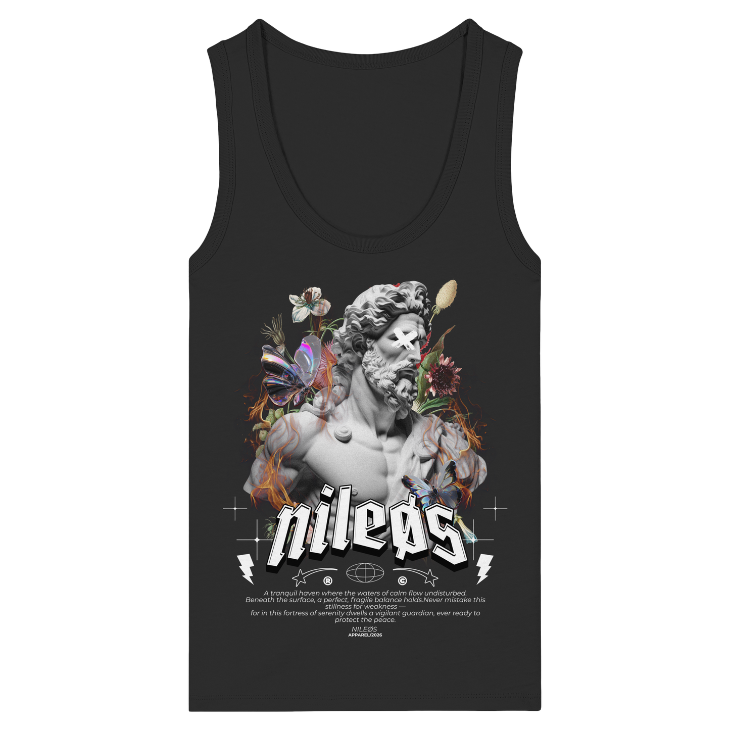 Sadness - Womens Organic Fitted Tank Top