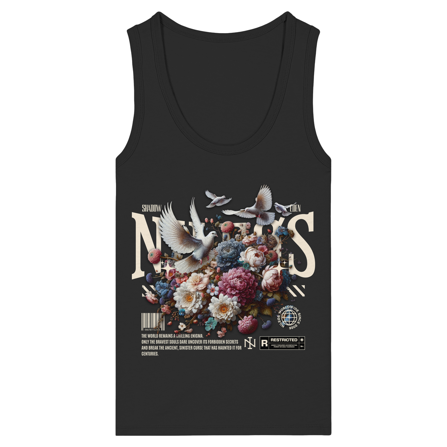 Shadow Eden - Womens Organic Fitted Tank Top