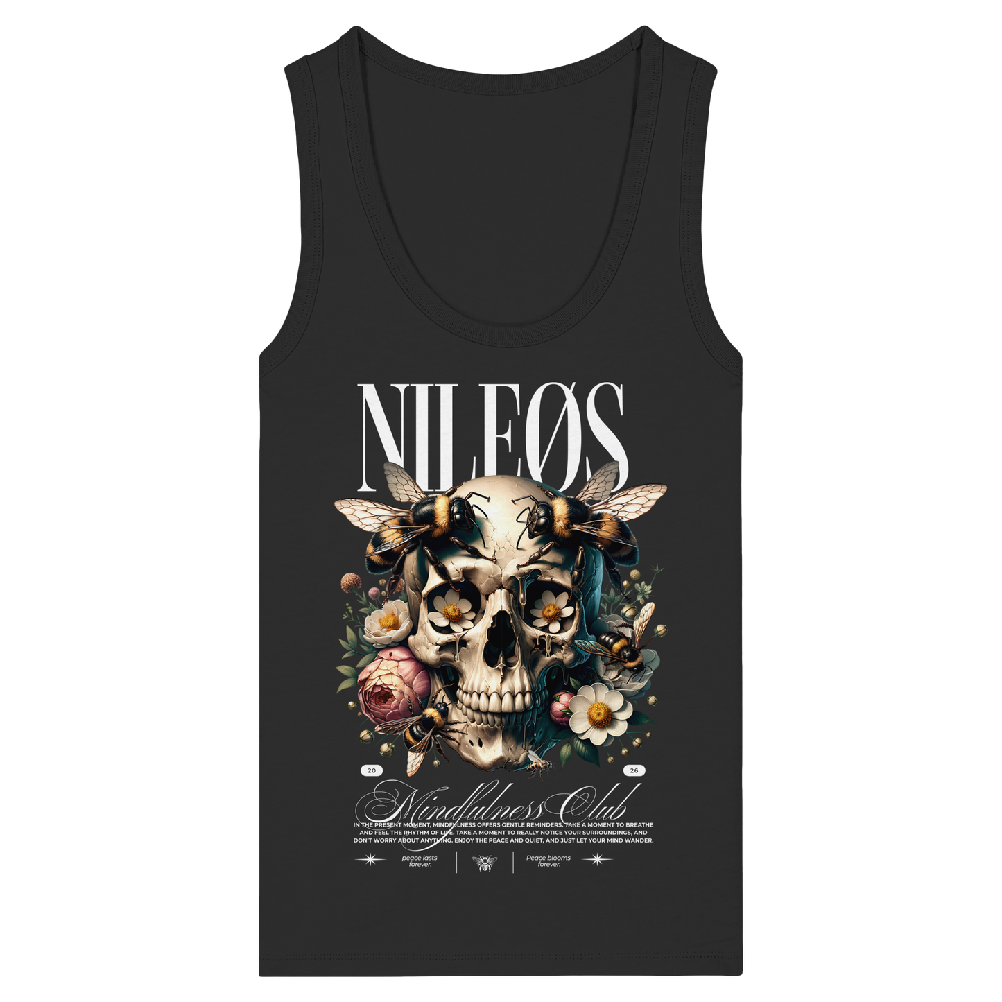 Mindfulness Club - Womens Organic Fitted Tank Top