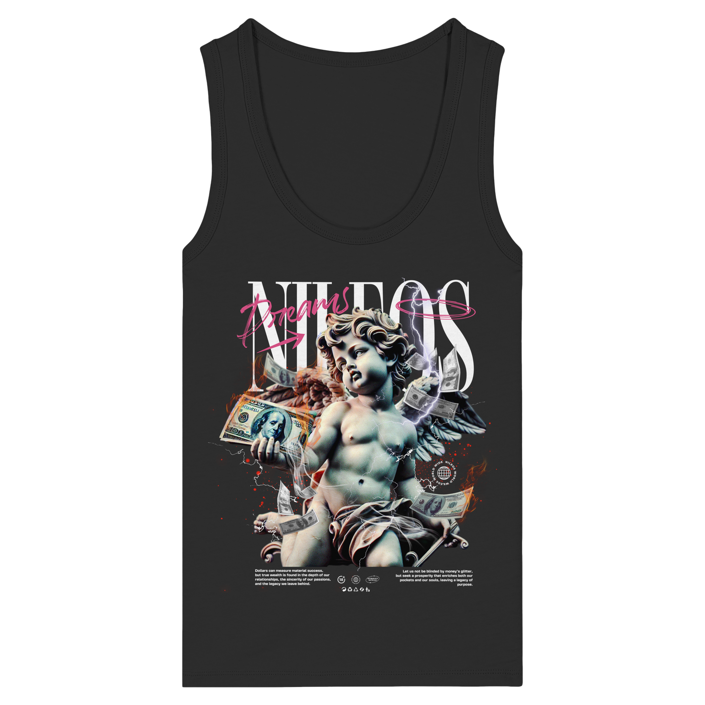 DREAMS - Womens Organic Fitted Tank Top