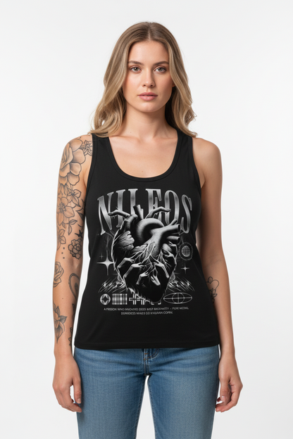 DARKNESS - Womens Organic Fitted Tank Top
