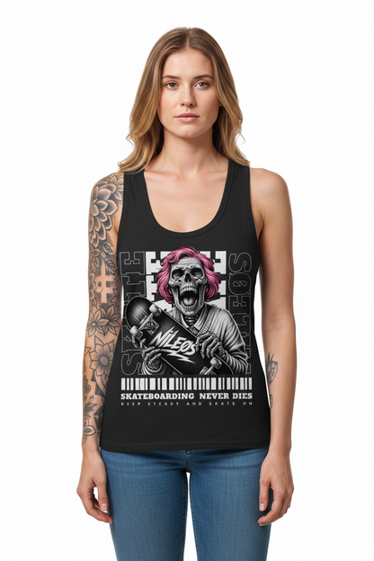 KEEP STEADY - Womens Organic Fitted Tank Top