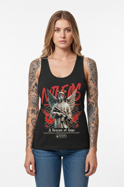 BEΛCON OF HOPE - Womens Organic Fitted Tank Top