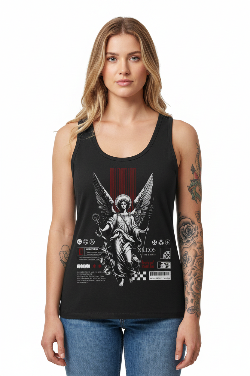 Radiant Watcher - Womens Organic Fitted Tank Top
