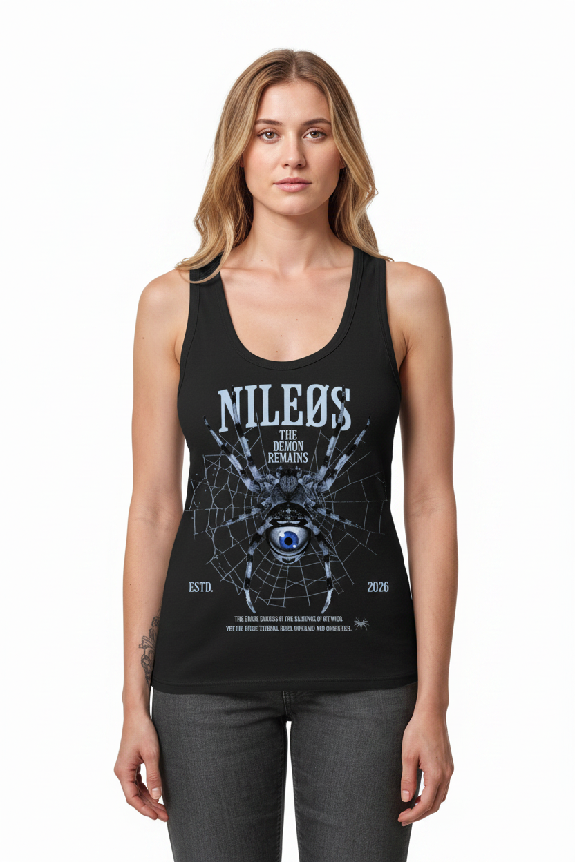Demon Remains - Womens Organic Fitted Tank Top