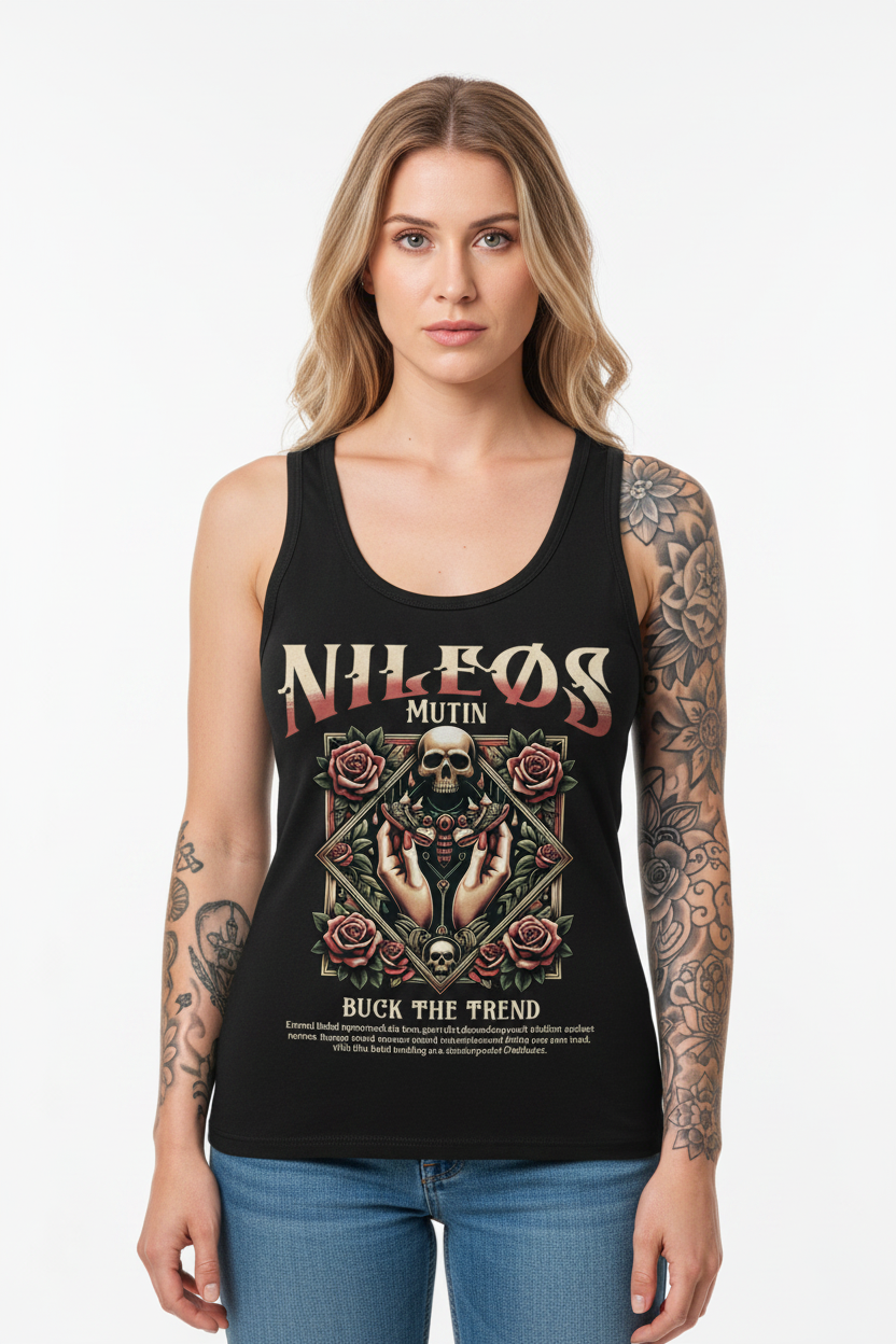 Mutin - Womens Organic Fitted Tank Top