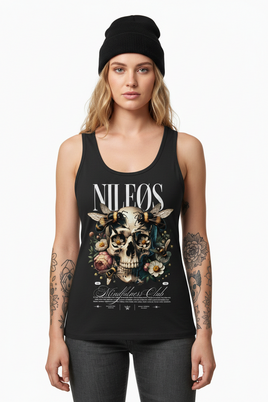 Mindfulness Club - Womens Organic Fitted Tank Top
