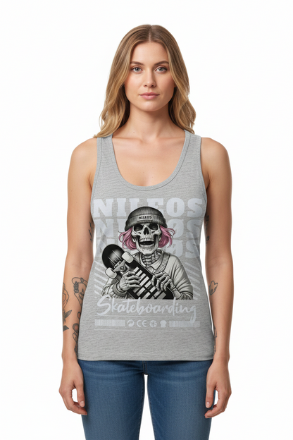 SK8T - Womens Organic Fitted Tank Top