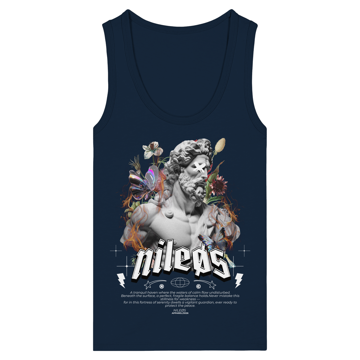 Sadness - Womens Organic Fitted Tank Top