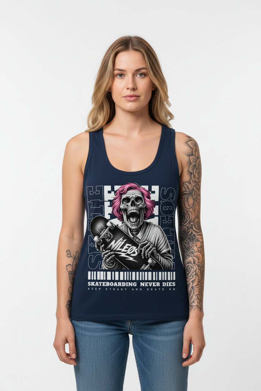 KEEP STEADY - Womens Organic Fitted Tank Top