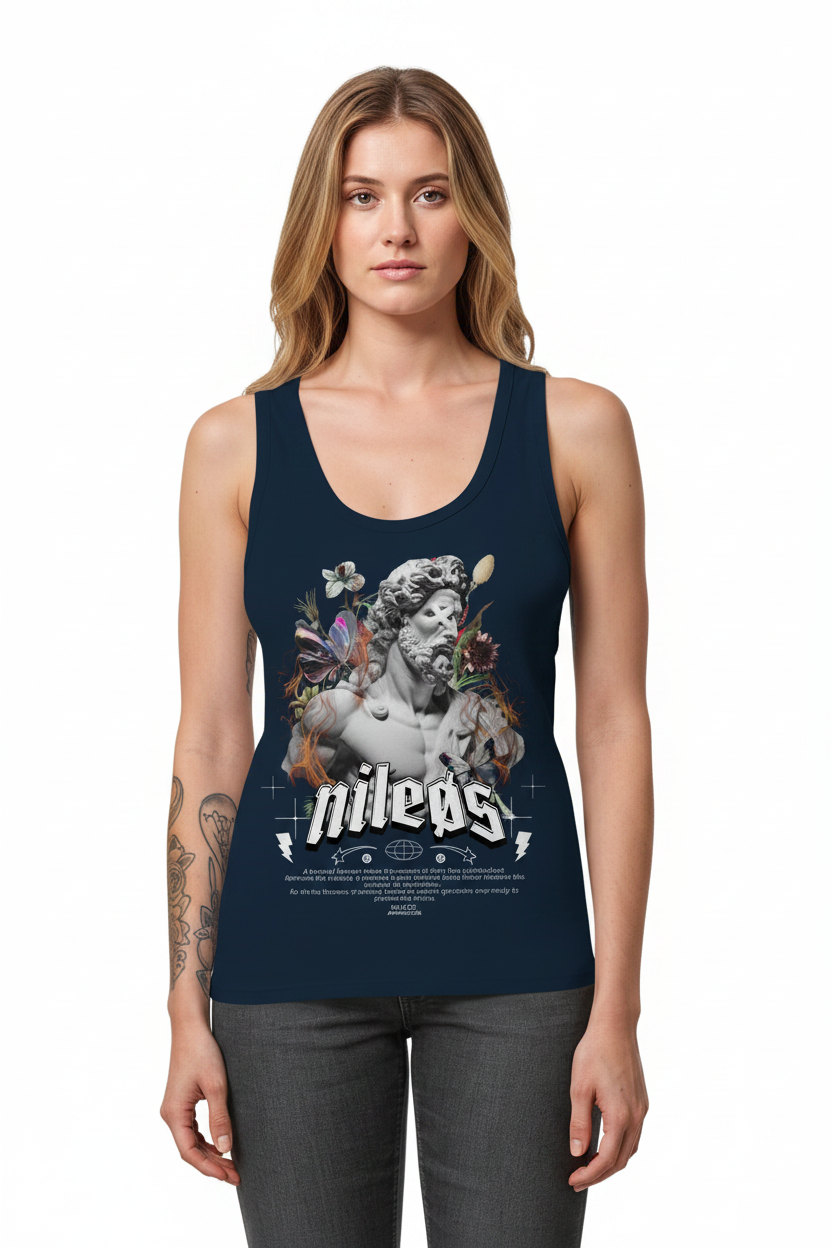 Sadness - Womens Organic Fitted Tank Top