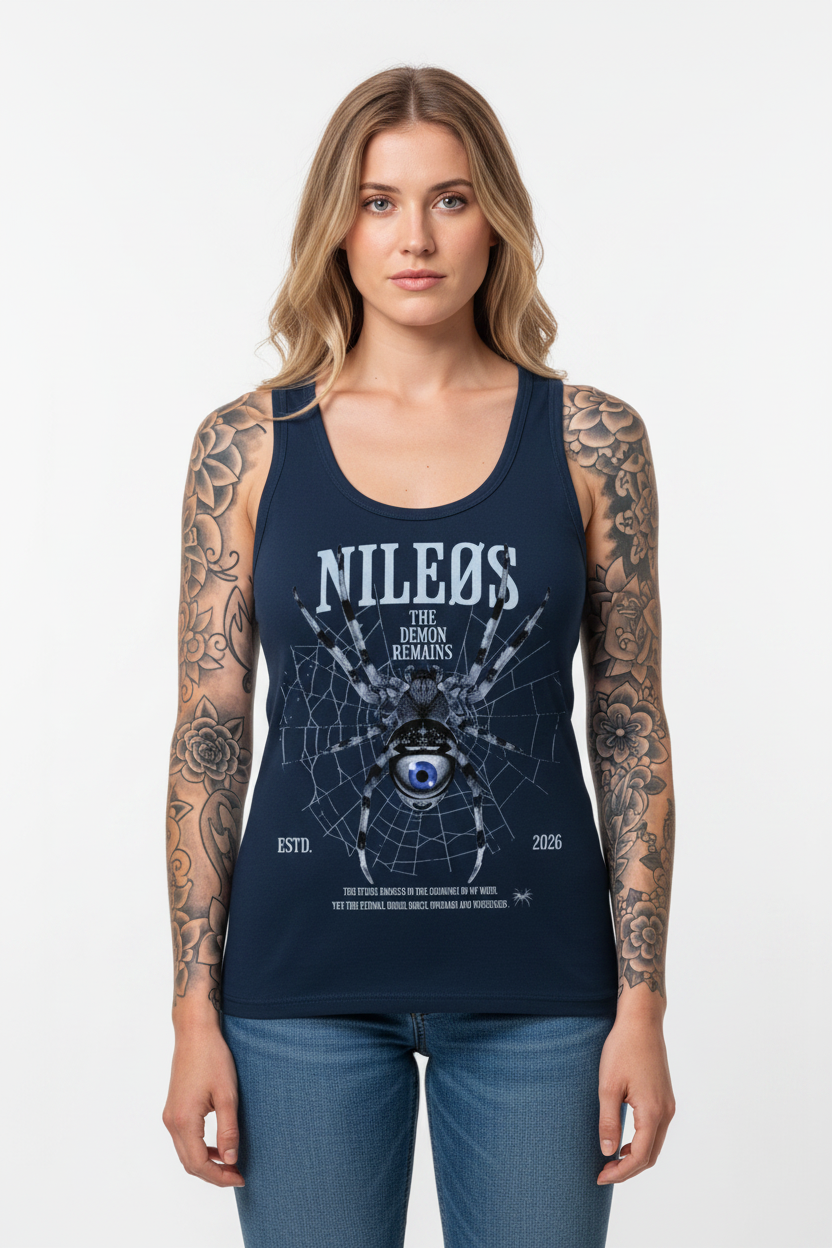 Demon Remains - Womens Organic Fitted Tank Top