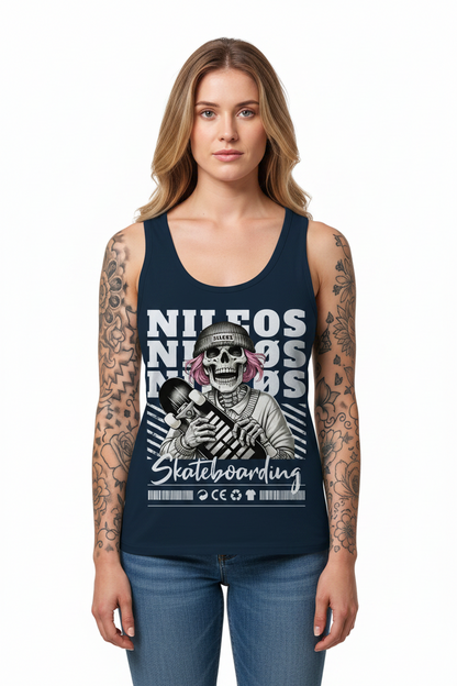 SK8T - Womens Organic Fitted Tank Top
