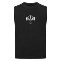 KEEP STEADY Sleeveless Oversized Tee mit Backprint – NILEOS, Farbe Schwarz – Miniaturansicht 3