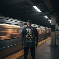 Mindfulness Club Oversized Shirt mit Backprint – NILEOS, Produktfoto 4 – Miniaturansicht 7