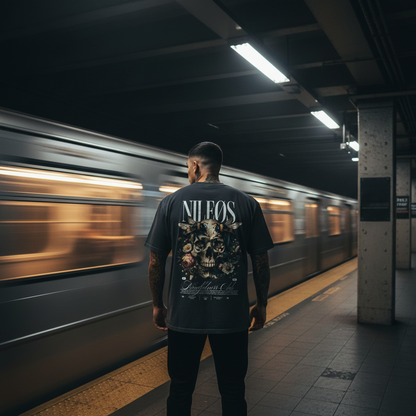 Mindfulness Club Oversized Shirt mit Backprint – NILEOS, Produktfoto 4
