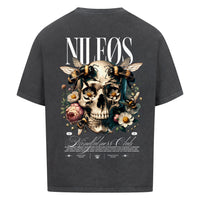 Mindfulness Club Oversized Shirt mit Backprint – NILEOS, Farbe Washed Black – Miniaturansicht 5