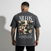 Mindfulness Club Oversized Shirt mit Backprint – NILEOS, Produktfoto 2 – Miniaturansicht 2