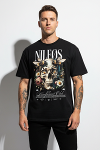 Mindfulness Club Oversized Shirt mit Frontprint – NILEOS, Produktfoto 1 – Miniaturansicht 1