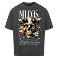 Mindfulness Club Oversized Shirt mit Frontprint – NILEOS, Farbe Washed Black – Miniaturansicht 5