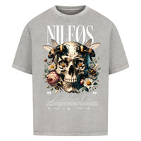 Mindfulness Club Oversized Shirt mit Frontprint – NILEOS, Farbe Washed Grey – Miniaturansicht 6