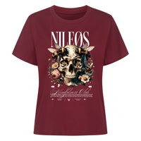 Mindfulness Club Premium Organic Shirt Women – NILEOS, Farbe Burgunder – Miniaturansicht 3