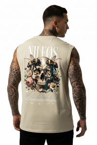 Mindfulness Club Sleeveless Oversized Tee mit Backprint – NILEOS, Produktfoto 2 – Miniaturansicht 2