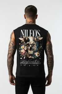 Mindfulness Club Sleeveless Oversized Tee mit Backprint – NILEOS, Produktfoto 1 – Miniaturansicht 1