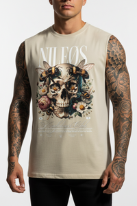 Mindfulness Club Sleeveless Oversized Tee mit Frontprint – NILEOS, Produktfoto 2 – Miniaturansicht 2