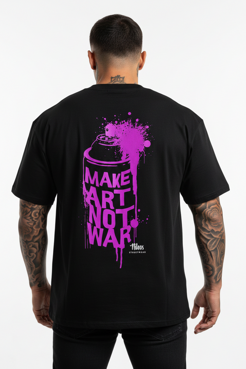 NO WAR! Oversized Shirt mit Backprint