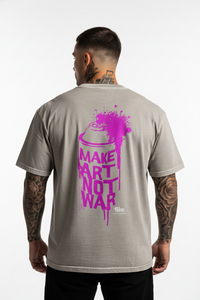 NO WAR! Oversized Shirt mit Backprint – NILEOS, Produktfoto 3 – Miniaturansicht 3