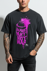 NO WAR! Oversized Shirt mit Frontprint – NILEOS, Produktfoto 2 – Miniaturansicht 2