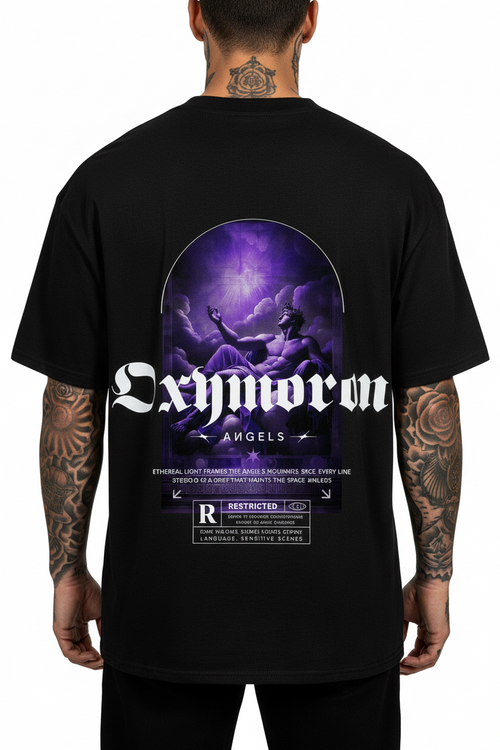 Oxymoron Angel Oversized Shirt mit Backprint