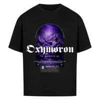 Oxymoron Angel Oversized Shirt mit Frontprint – NILEOS, Farbe Schwarz – Miniaturansicht 3