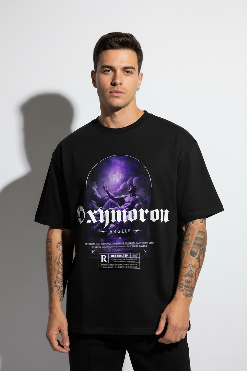Oxymoron Angel Oversized Shirt mit Frontprint – NILEOS, Produktfoto 1
