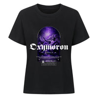 Oxymoron Angel Premium Organic Shirt Women – NILEOS, Farbe Schwarz – Miniaturansicht 2