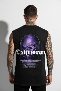 Oxymoron Angel Sleeveless Oversized Tee mit Backprint – NILEOS, Produktfoto 1 – Miniaturansicht 1